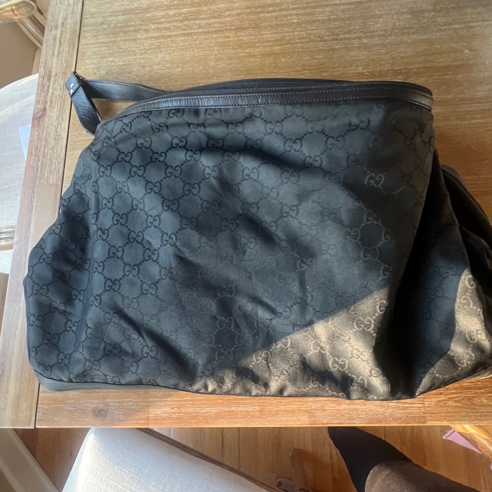 Gucci Black Monogram Duffel Bag - Picture 6 of 8